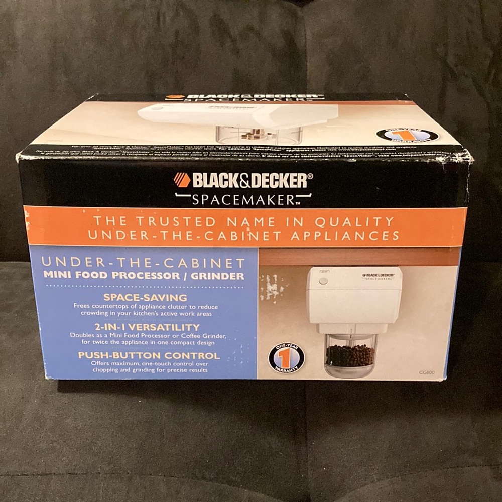 Black & Decker Spacemaker Under The Cabinet Mini Food Processor & Coffee Grinder